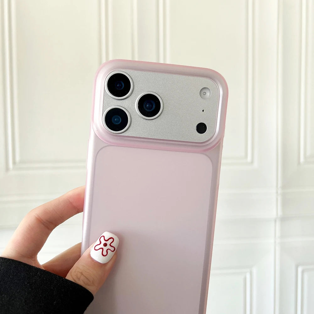 Luxury Transparent Candy Color Case For iPhone Air 17 16 15 14 13 12 Pro Max Plus 16E Clear Matte Silicone Soft Cover Shell 16+