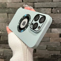 Logo Hole For Magsafe Magnetic Case For iPhone 17 16 15 14 13 Pro Max Solid Color Cover For iPhone 15 Pro Case With Camera Film