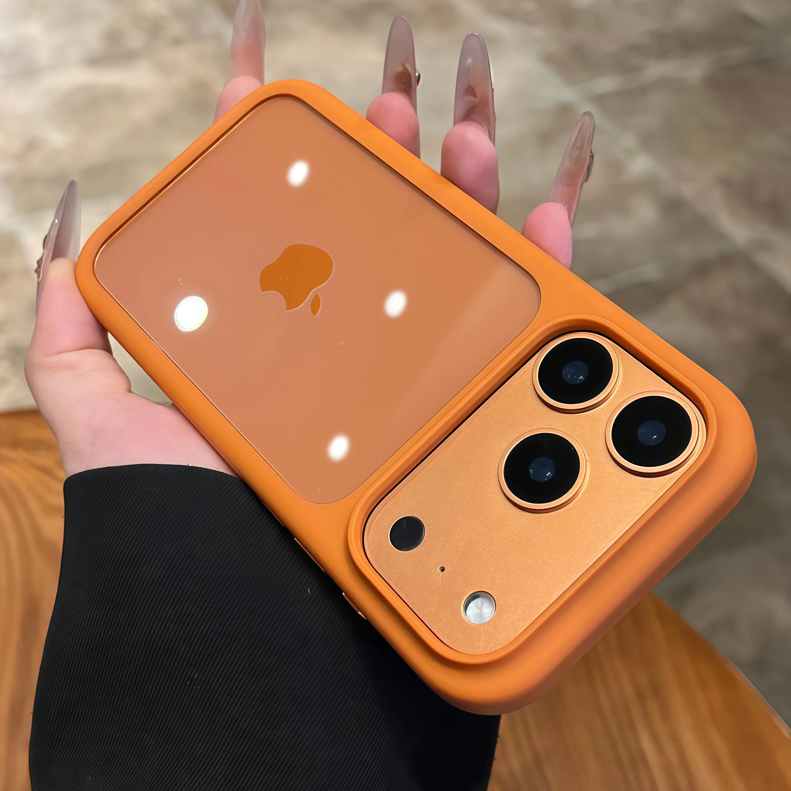 Advanced Silicone Soft Edge Transparent Hard Back Panel Case For iPhone 17 Air 17 Pro Max Funda Shockproof Phone Case Cover Gift