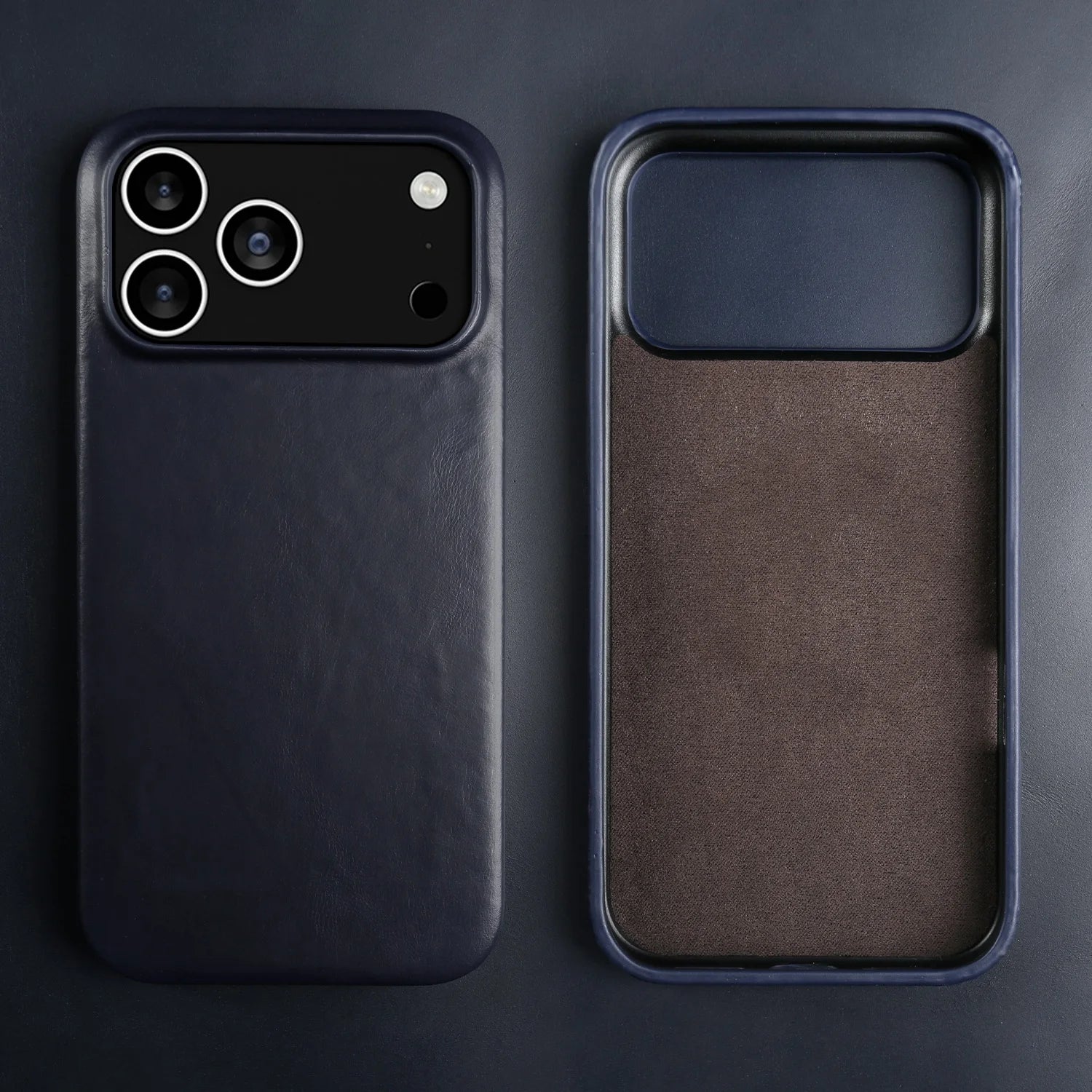 Retro For iphone 17 pro max 16 15 14 13 12 11 Case Luxury Genuine Leather Cases For iphone16 Vintage Full Covered Phone Cover