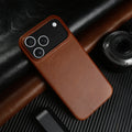 Oil Wax Genuine Leather Case For iphone 17 Pro Max Air 16 16e 15 Plus 14 13 12 11 Pro Max Back Cover Phone Case Coque Funda Capa