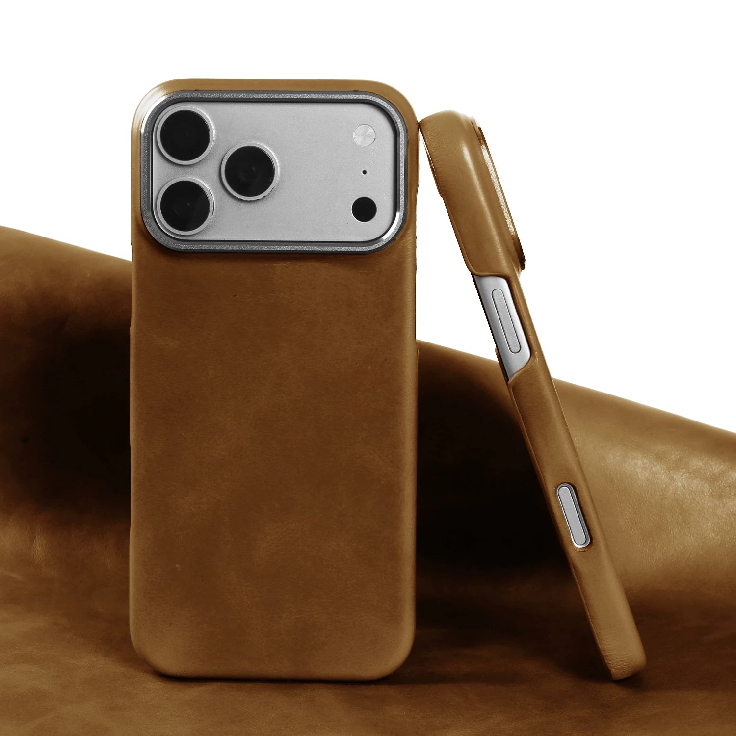 Oil Wax Luxury Genuine Leather Case For iphone 17 Pro Max Air 14 15 16 13 Phone Case Back Cover Coque Metal Camera Bumper Frame