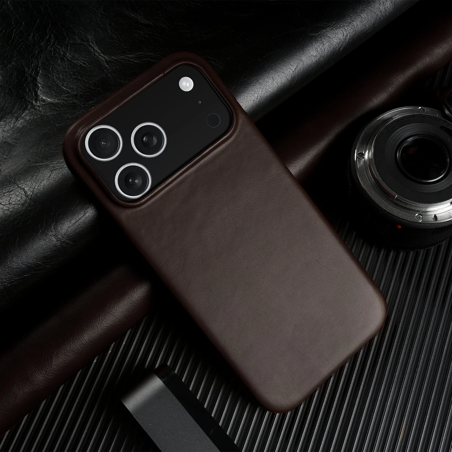 Oil Wax Genuine Leather Case For iphone 17 Pro Max Air 16 16e 15 Plus 14 13 12 11 Pro Max Back Cover Phone Case Coque Funda Capa