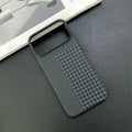 Carbon Fiber Pattern Chessboard Style Phone Case for iPhone 17 Pro Max 16 15 14 13 Contrast Clash Color Ultra Thin Bumper Cover