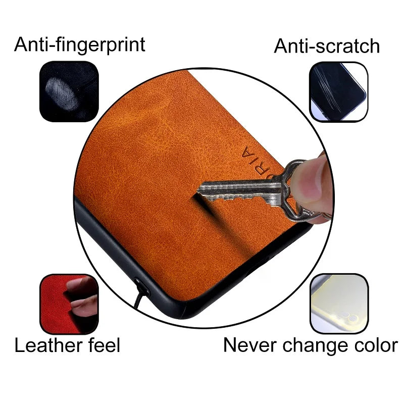 Case for iPhone 17 Pro Max Air coque Luxury Vintage leather cover funda for iphone 17 pro max case capa