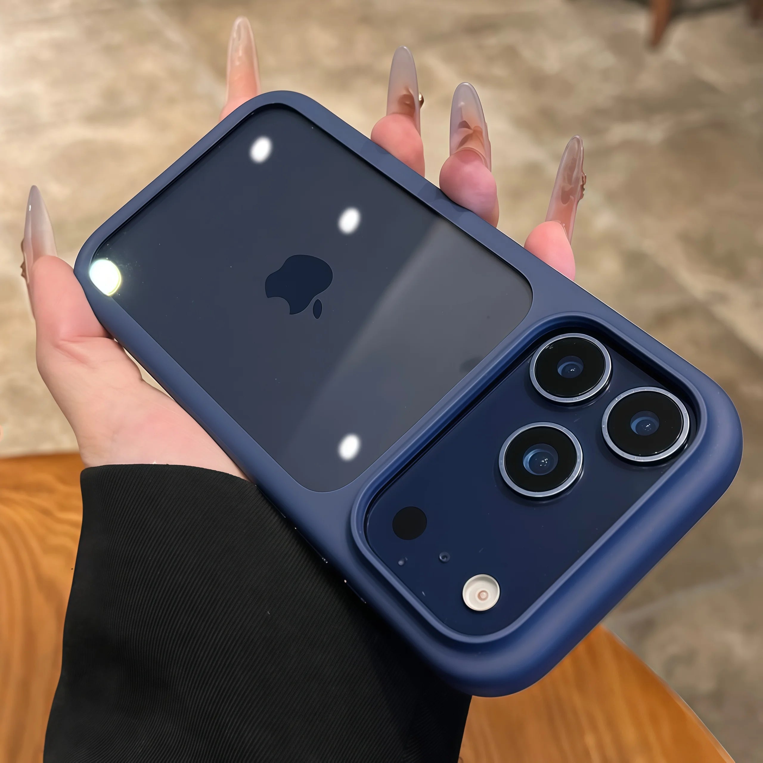 Advanced Silicone Soft Edge Transparent Hard Back Panel Case For iPhone 17 Air 17 Pro Max Funda Shockproof Phone Case Cover Gift