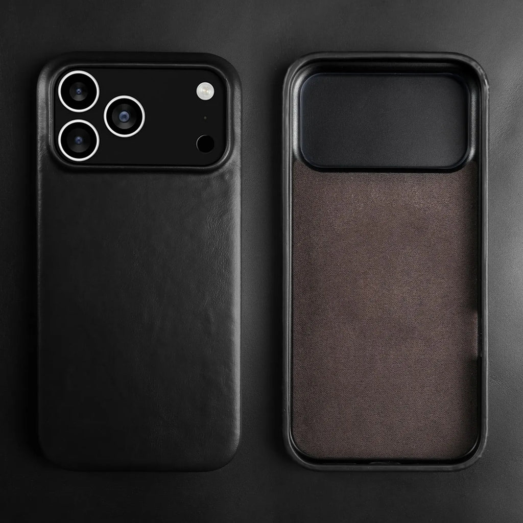Retro For iphone 17 pro max 16 15 14 13 12 11 Case Luxury Genuine Leather Cases For iphone16 Vintage Full Covered Phone Cover