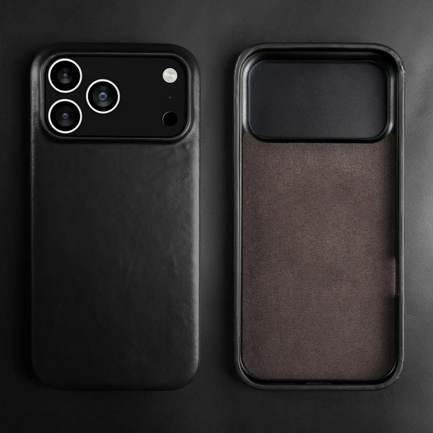 Retro For iphone 17 pro max 16 15 14 13 12 11 Case Luxury Genuine Leather Cases For iphone16 Vintage Full Covered Phone Cover