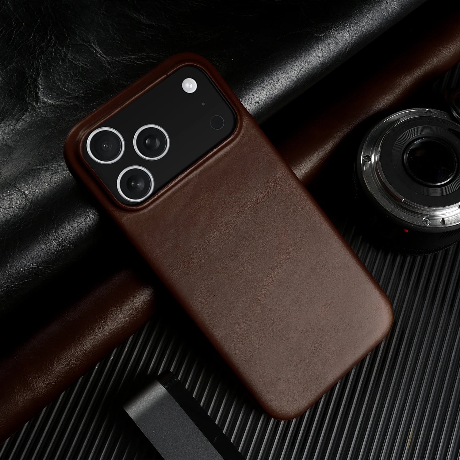 Oil Wax Genuine Leather Case For iphone 17 Pro Max Air 16 16e 15 Plus 14 13 12 11 Pro Max Back Cover Phone Case Coque Funda Capa