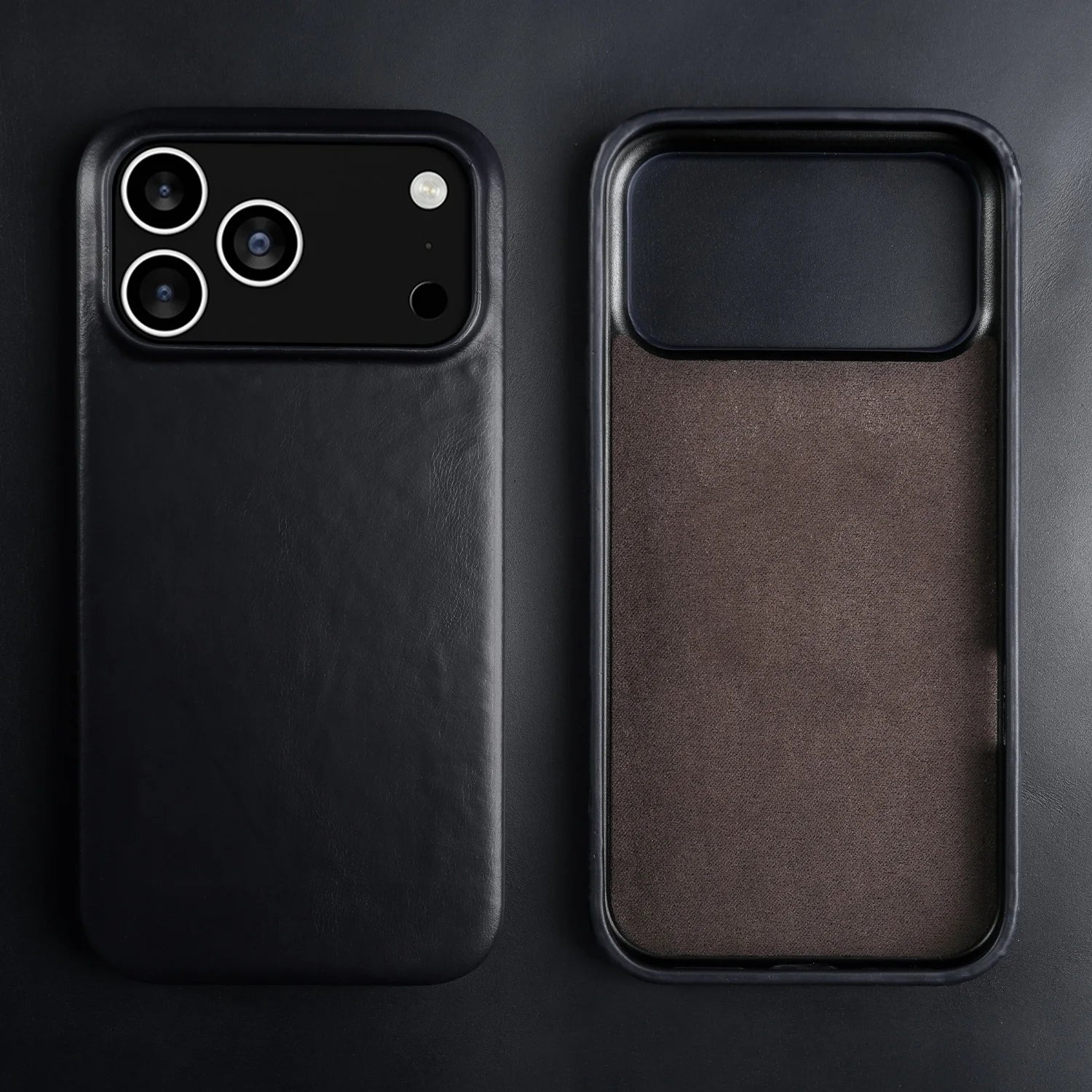 Retro For iphone 17 pro max 16 15 14 13 12 11 Case Luxury Genuine Leather Cases For iphone16 Vintage Full Covered Phone Cover
